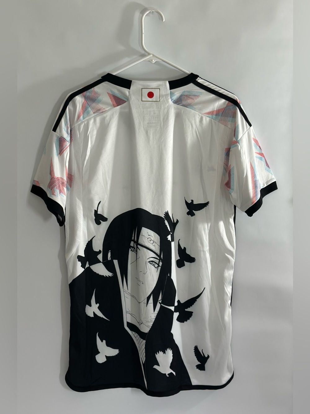 Adidas Japan Itachi Naruto Inspired Soccer Jersey Anime Akatsuki JFA NWT Medium - Picture 2 of 10